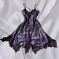 Purple retro fairy exquisite beaded long chiffon mermaid dress prom dress nv5418