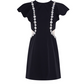 NiceVestidos-Short Homecoming Dress Simple Black Niche Light Luxury Evening Dress Annual Meeting Black Dress Petite Banquet Dress Female nv5548