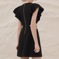 NiceVestidos-Short Homecoming Dress Simple Black Niche Light Luxury Evening Dress Annual Meeting Black Dress Petite Banquet Dress Female nv5548