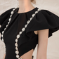 NiceVestidos-Short Homecoming Dress Simple Black Niche Light Luxury Evening Dress Annual Meeting Black Dress Petite Banquet Dress Female nv5548
