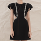 NiceVestidos-Short Homecoming Dress Simple Black Niche Light Luxury Evening Dress Annual Meeting Black Dress Petite Banquet Dress Female nv5548