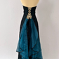 NiceVestidos--Dark green vintage exquisite floral long chiffon prom dress homecoming dress fairy dress Nv5587