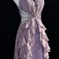 NiceVestidos--Lavender Star - Studded Bead - Embroidered Chiffon Ruffled Halter Floor - Length Ceremony Gown NV5812