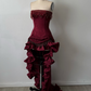NiceVestidos-Burgundy Exquisite Beaded Long Satin Formal Prom Dress NV6154