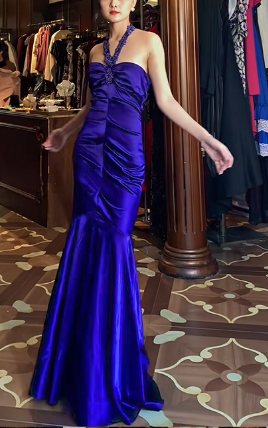 Neues Retro-Abendkleid, langes Kleid NV6441
