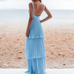 Floor Length Blue Prom Dress Long Evening Dress nv1192