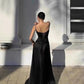 Black sexy mermaid spaghetti strap birthday dress prom dress evening dress nv1959