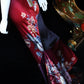 Red Charming Floral Long Satin Prom Dress Evening Dress Party Dress nv5137