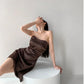 Simple tight strapless birthday party dress prom dress evening dress homecoming dress nv1815