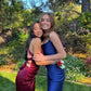 Dark purple stylish elegant long satin backless ball gown evening dress nv3626