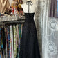 Black lace V-neck low-cut sexy elegant long ball gown evening dress  prom dress nv2954