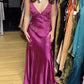 Sage Green/Pink Vintage V Neck Beaded Spaghetti Strap Backless Long Mermaid Ball Gown Evening Dress Formal Party Dress nv3599