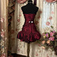 NiceVestidos-Red Floral Satin Short Formal Homecoming Dress Hoco Gown nv5495
