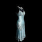 Haze blue satin handmade beading exquisite beautiful short homecoming dress prom dress evening dress birthday party dress nv4719