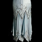 Haze blue satin handmade beading exquisite beautiful short homecoming dress prom dress evening dress birthday party dress nv4719