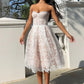 White Short Sweetheart Homecoming Dress Off Shoulder Cocktail Dress nv1746