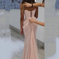 Strapless A-line Pink Ball Gown Mermaid Evening Prom Dress  nv1743