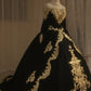 NiceVestidos--Vintage Dress, Golden, Superb, Top-Grade, Gorgeous, Hand-Embroidered, Heavily Beaded Dress, Romantic Fantasy, Baroque Period, Magnificent Wedding Dress, Ball Gown NV5854