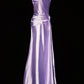 Vintage Purple Satin Long Formal Dress NV6607