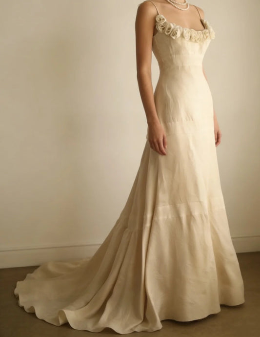 Vintage Rose Tail Wedding Dress NV6588