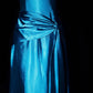 Vintage Deep Sea Venus Gemstone Blue Satin Long Formal Dress NV6606