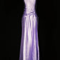 Vintage Purple Satin Long Formal Dress NV6607