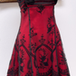 NiceVestidos--Burgundy exquisite beaded short homecoming dress prom dress NV5695