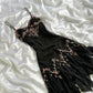 NiceVestidos-Black Floral Fairy Short/Mid-Length Unique Homecoming Dress nv5461
