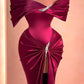 Purple Gorgeous Elegant Rhinestone Long Satin Ball Gown Evening Dress nv2851