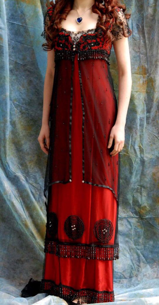 NiceVestidos--Burgundy Exquisite Beaded Long Retro Elegant Prom Dress Evening Dress NV5886