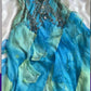 NiceVestidos--Short Blue Gradient Shiny Gorgeous Retro Fashion Exquisite Gemstone Beads Long Ankle Length Chiffon Ruffle Ball Dress Evening Dress Party Dress Prom Dress NV5709
