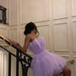 Purple Fashion Tulle Cute Short Tulle Elegant Fairy Homecoming Dress Prom Dress Evening Dress Party Dress nv3294