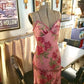 NiceVestidos--Pink Floral Short/Mid-Length Homecoming Dress NV5716