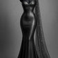 Purple sweetheart neckline shiny satin floor-length mermaid tight long prom dress evening dress nv5123