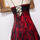 NiceVestidos--Burgundy exquisite beaded short homecoming dress prom dress NV5695