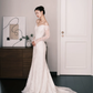 Off The Shoulder Long Sleeve Lace Mermaid Wedding Dress Bridal Gown  NV7218