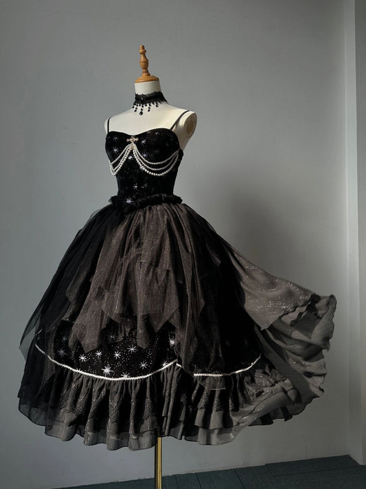 Black Beaded Fashion Long Homecoming Dress Party Dress nv4906