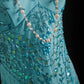 NiceVestidos--blingbling Elegant Fairy Like Turquoise Beaded Prom Dress NV5789