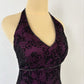 NiceVestidos--Dark Purple Vintage Exquisite Floral Long Chiffon Prom Dress Homecoming Dress Fairy Dress Nv5588