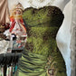 Olive Green Shiny Vintage Fashion Elegant Exquisite Beaded Lace Off-the-shoulder Satin Long Tulle Mermaid prom dresss Sequin Evening Dress Party Dress nv3820