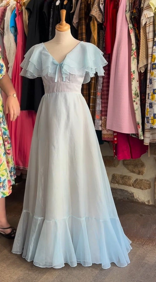 NiceVestidos-Blue Princess Long Chiffon Prom Dress nv5561