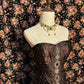NiceVestidos--Exquisite beads Sleeveless Dark Brown Velvet Sequin Decorated Mermaid style Floor length Evening Dress NV5785