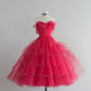 NiceVestidos-Pink long tulle formal prom dress nv5477