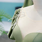 Simple A Line Green Satin Long Prom Dress, Evening Dress Custom Size nv389