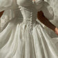 Ivory Vintage Elegant Short Mini Puff Sleeve Homecoming Dress Birthday Party Dress nv2860