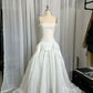 White Elegant Lace Tulle Long Ball Gown Evening Gown Wedding Dress nv2816