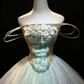 Ombre Macaron Tulle Prom Dress Spaghetti Strap Corset 3D Petal Princess Ball Gown  NV6989