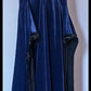 NiceVestidos--Blue velvet medieval-style gown NV5753