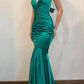 Green Elegant Sexy Slim V-neck Suspender Mermaid Fishtail Long Dance Evening Dress Party Dress nv2739