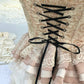 Pink Sweet Floral Short Lace Homecoming Dress Prom Dress Birthday Dress nv4518